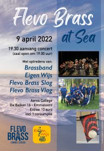 Poster aankondiging Flevo Brass at Sea