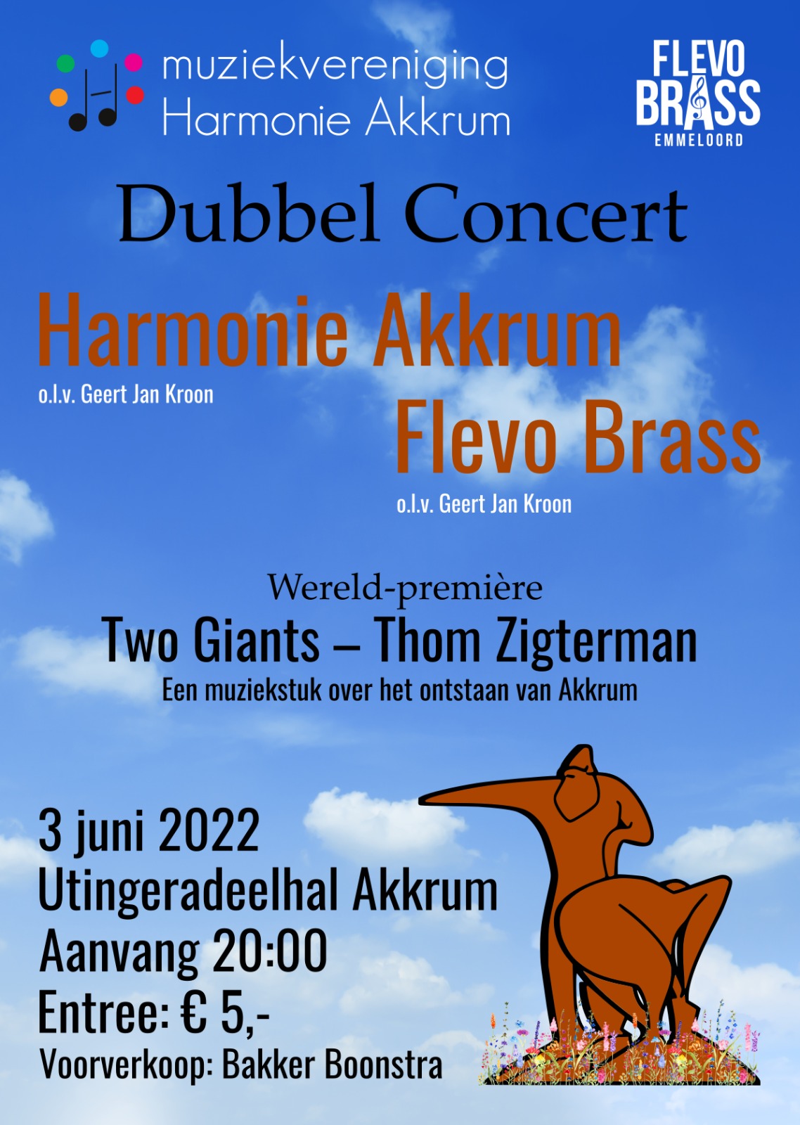 Poster concert met Harmonie Akkrum